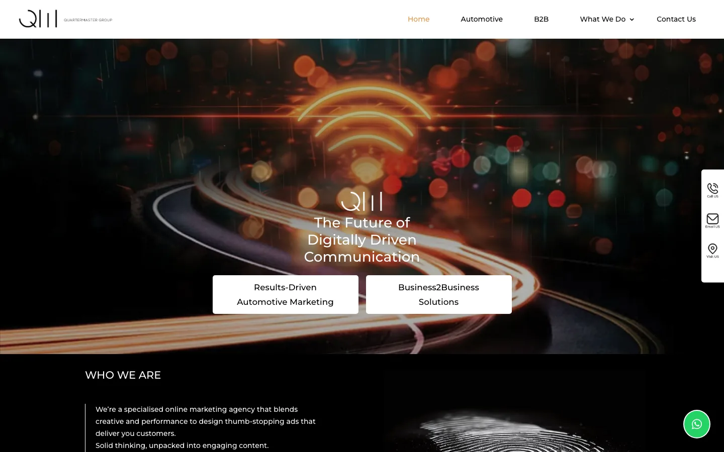 The Quartermaster website home page